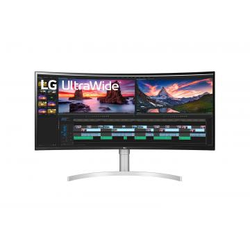 Màn hình máy tính LG UltraWide™ 38'' Nano IPS Cong QHD+ VESA Display HDR™ 600 NVIDIA® G-SYNC® Compatible Thunderbolt 38WN95C-W