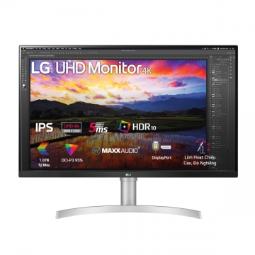 Màn hình máy tính LG tấm nền IPS 31,5 inch UHD 4K